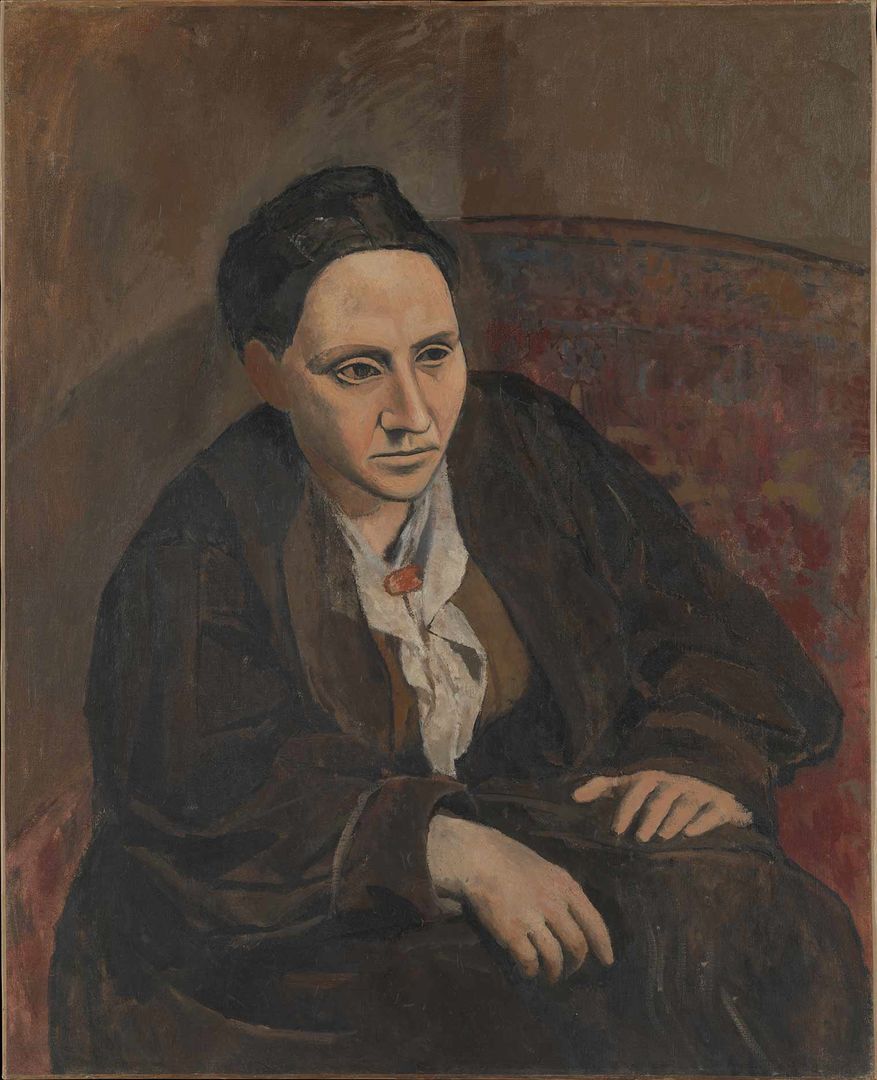 Gertrude Stein” by Pablo Picasso. 1905-6. Via the Metropolitan Museum of Art.
