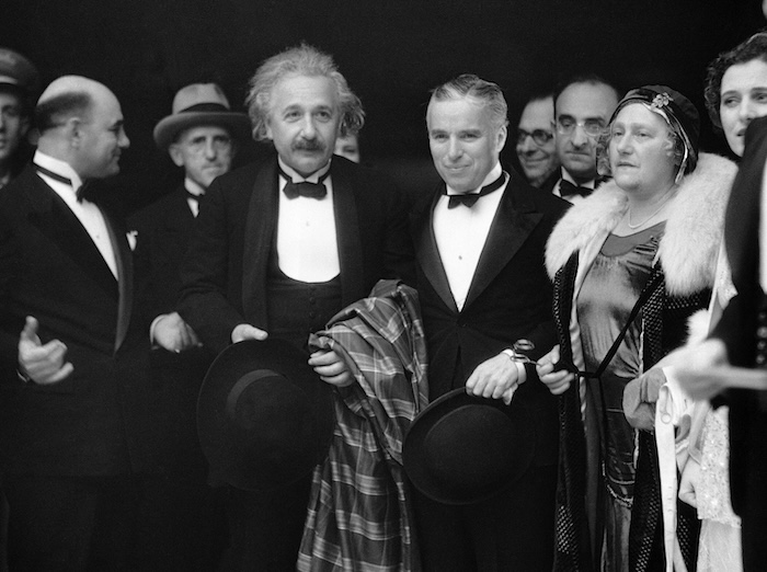 Charlie Chaplin (right) and Albert Einstein (left) in 1931.